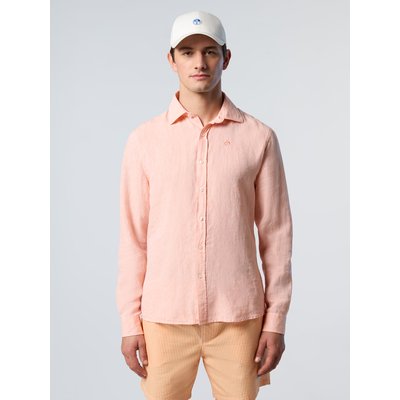 Chemise en lin avec logo brodé NORTH SAILS