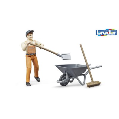 Figurine ouvrier communal BRUDER