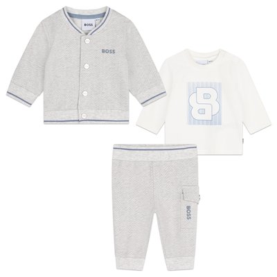 Ensemble 3 pièces en molleton BOSS KIDSWEAR