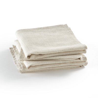 Set van 4 servetten in linnen, Linette AM.PM