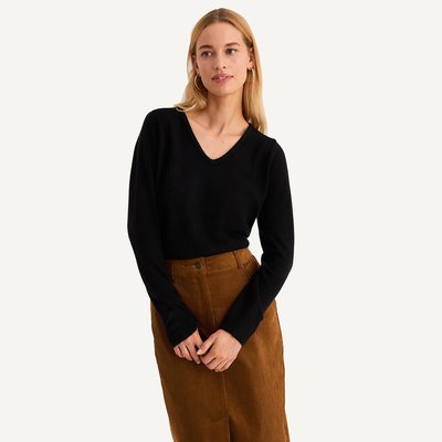 Pull col V, fine maille au toucher très doux ANNE WEYBURN
