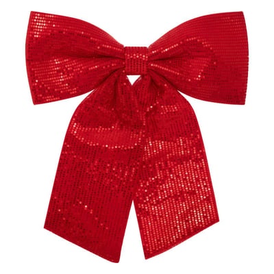 Nœud déco sequins 39 x 47 cm rouge ATMOSPHERA