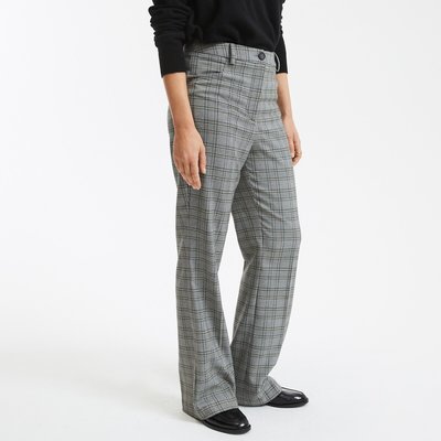 Pantalon flare, à carreaux prince de Galles LA REDOUTE COLLECTIONS