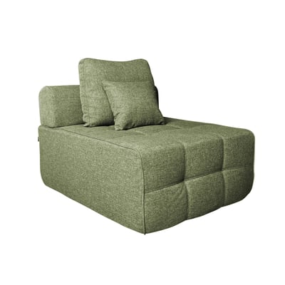 Fauteuil pour canapé modulable assise profonde en tissu avec coussins, SNUGGY OVIALA