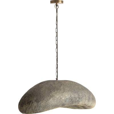 Lustre contemporain en ciment et jute RECOLLECTION