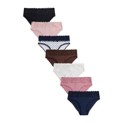 Culotte côtelée en modal mélangé, lot de 7 NEXT