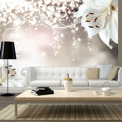 Papier peint intissé panoramique Fleurs Magic composition EDEN