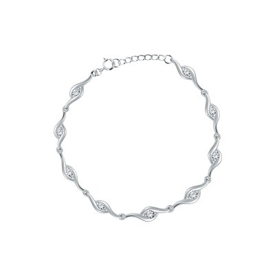 Bracelet en argent 925 et oxyde de zirconium CLEOR