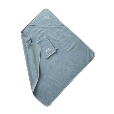 Cape de bain + gant de toilette VERTBAUDET
