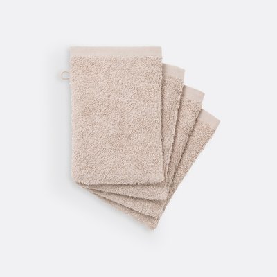 Lot de 4 gants de toilette éponge Scénar LA REDOUTE INTERIEURS