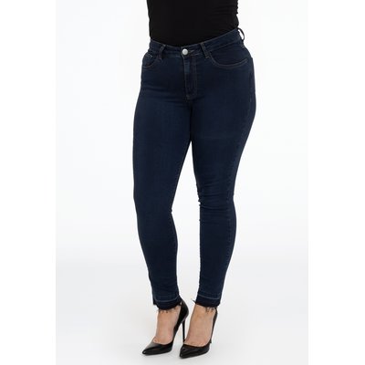 Jeans raccourci avec franges YOEK