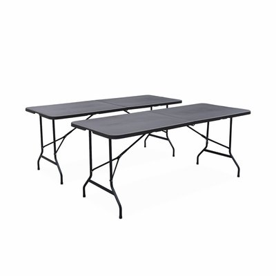 Tables de réception pliante plastique (lot de 2) 2 TABLES FIESTA SWEEEK