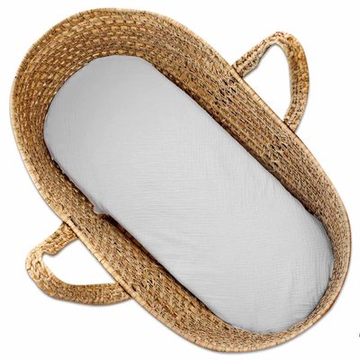 Drap housse couffin ovale en gaze de coton JEANNE SEVIRA KIDS