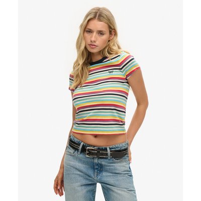 T-shirt court rayé Vintage SUPERDRY