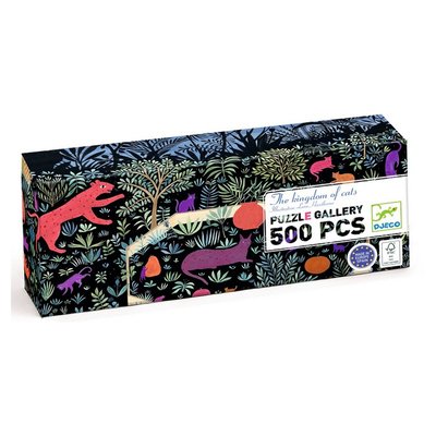Puzz Gallery - 500 pcs - The kingdom of cats DJECO