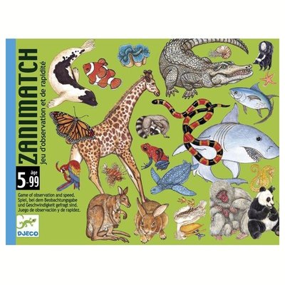 Jeu de cartes Zanimatch DJECO