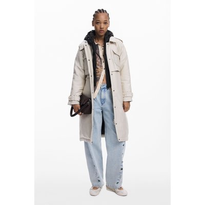 Veste longue matelassée légère DESIGUAL