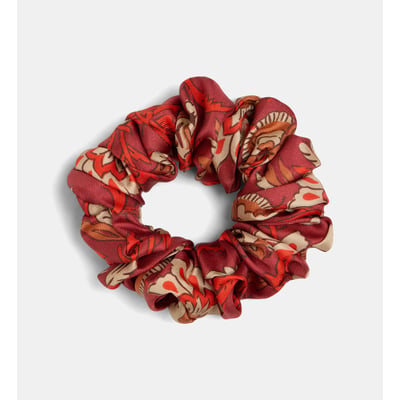 Chouchou lolita c en soie motif floral GALERIES LAFAYETTE