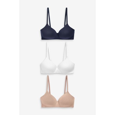 Soutien-gorge en coton mélangé, lot de 3 NEXT