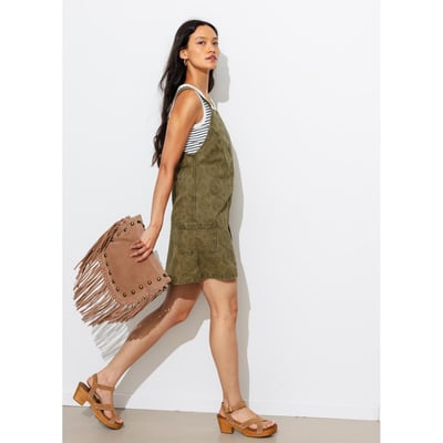 Robe salopette brodée PROMOD