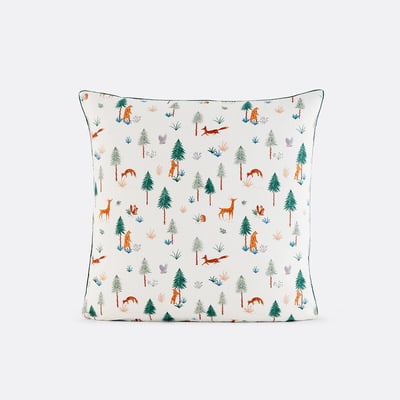 Funda de almohada para cama infantil, de franela, estampado de animales, GRIZZLY LA REDOUTE INTERIEURS