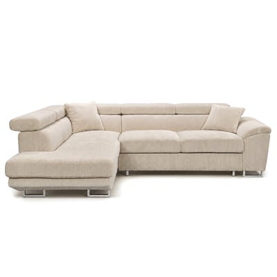Canapé d'angle gauche 5 places convertible, BAOJI BEST MOBILIER