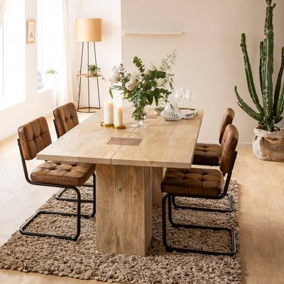 Table à manger en bois de manguier  VIVIEN MADE IN MEUBLES 
