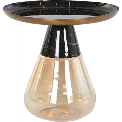 Table d'appoint en verre et fer, Moderno RECOLLECTION