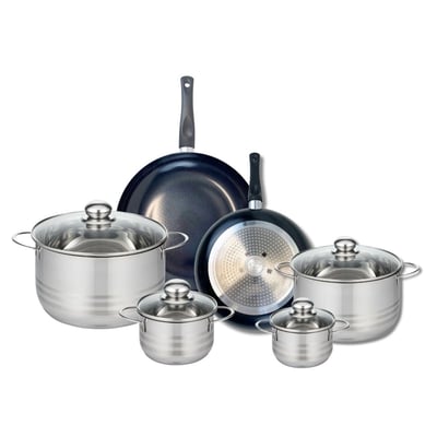 2 poêles 24/28cm + 4 faitouts 12/14/20/24cm PRIMA BRILLANT ELO