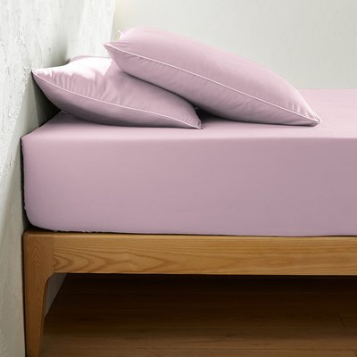 Lenzuolo con angoli satin di cotone balza 30 cm, Bérénice EMMA X LA REDOUTE INTERIEURS 