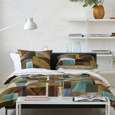 Housse de couette imprimée en percale de coton, ALPHONSE DESIGNERS GUILD