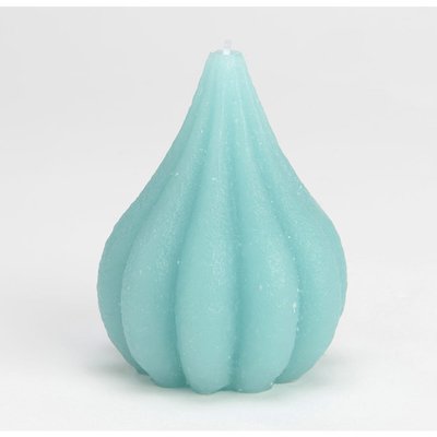 Bougie   7,5 x 10 cm   azur (lot de 6)-POIRE AMADEUS