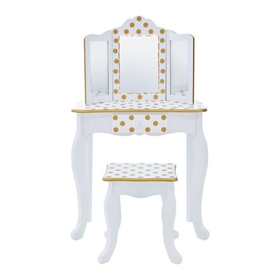 Coiffeuse Tabouret Enfant Miroir LED GISELE TEAMSON KIDS