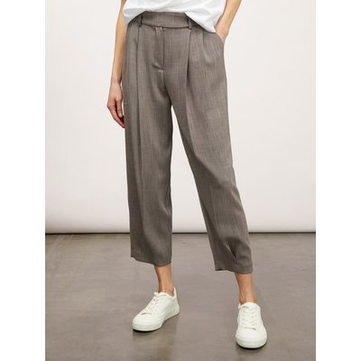 Pantalon carrot avec plis en polyviscose MOTIVI