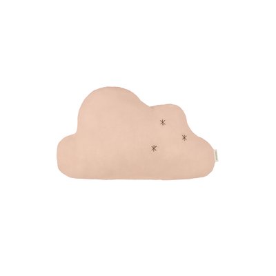 Coussin nuage brodé en double gaze de coton WABI-SABI NOBODINOZ