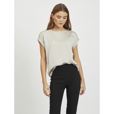 T-shirt satiné, col rond VILA
