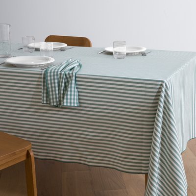 Soizic striped 30% recycled cotton yard-dyed tablecloth LA REDOUTE INTERIEURS