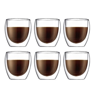 Bodum 0.25 L Transparent PAVINA Set 6 verres BODUM