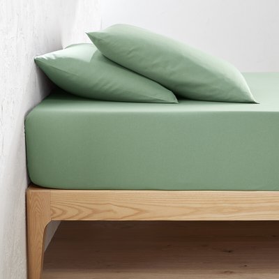 Unifarbenes Fixleintuch aus Bio-Baumwolle Scenario, Steg 30 cm LA REDOUTE INTERIEURS