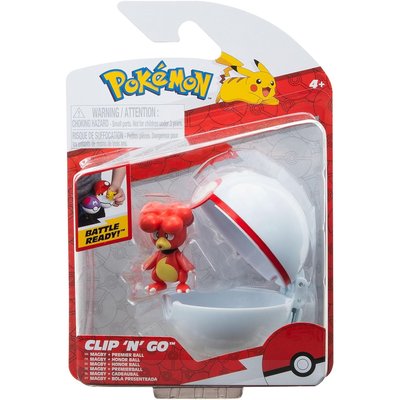 Clip'n'Go - Poké Balls Magby & Poké Ball JAZWARES