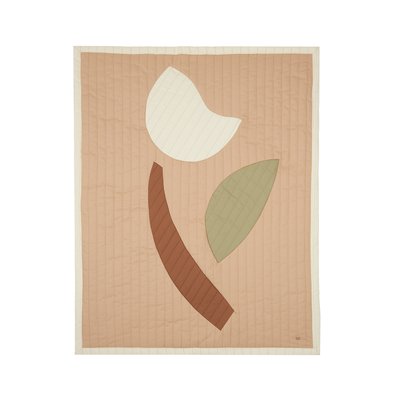 Plaid Matelassé Tulipe ARTY QUILT NOBODINOZ