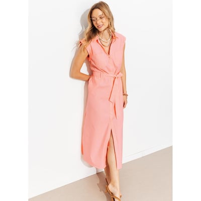 Robe mi-longue ceinturée PROMOD