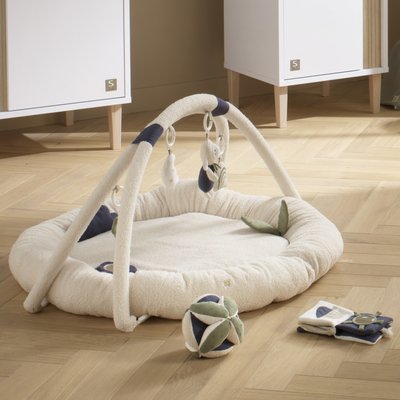 Tapis d'éveil rond en bouclette coton bio SAUTHON