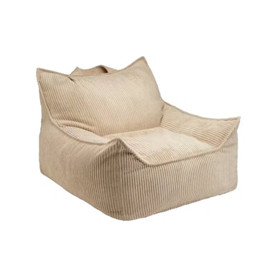 Club Pouf Fauteuil Ado en Velours Côtelé WIGIWAMA