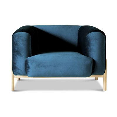 Fauteuil en velours VIELA PRODUIT INTERIEUR BRUT