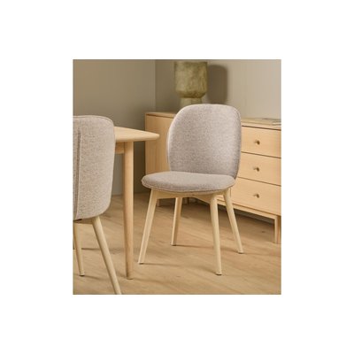 Chaises scandinaves en tissu bouclette (lot de 2) - ALIX HELLIN, DEPUIS 1862