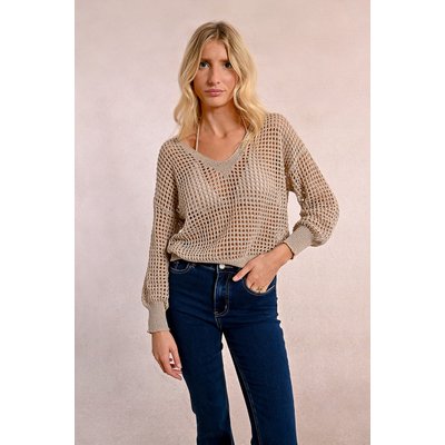 Pull en maille ajourée et irisée MOLLY BRACKEN