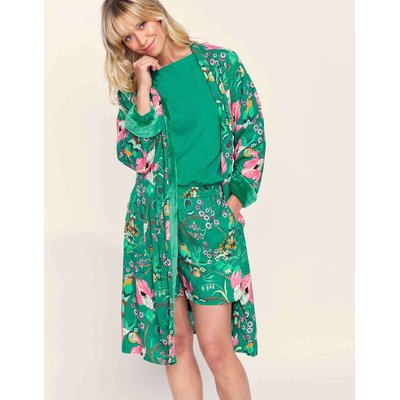 Kimono imprimé long doublé polaire Ecovero TOUDOU LA FIANCÉE