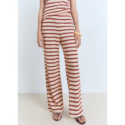 Pantalon maille en imprimé géométrique MANGO