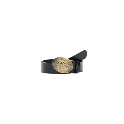 Ceinture cuir boucle logo DESIGUAL